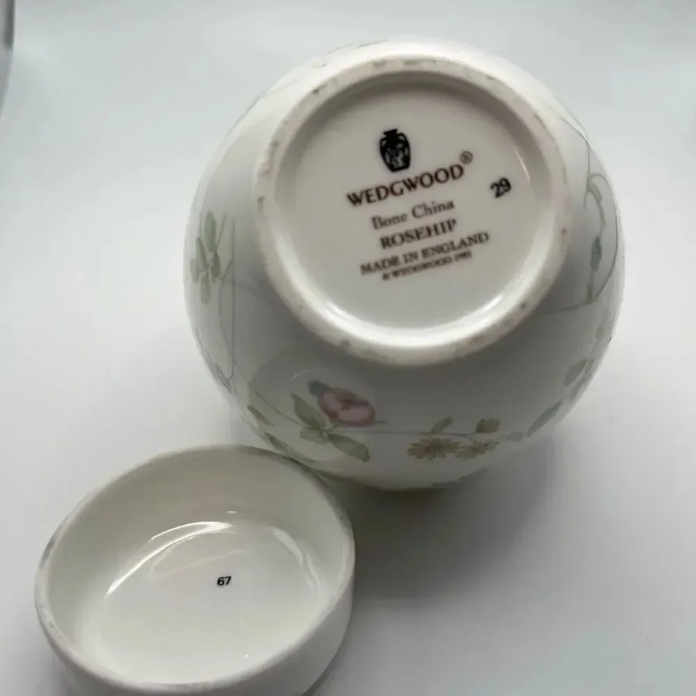 Wedge wood bone China rosehip ginger jar